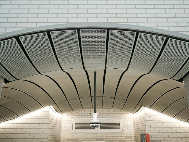 Curved Metal Ceiling System